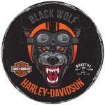 Black Wolf-Harley Davidson-Black-Orange
